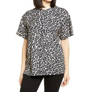 NWT AFRM Helo Oversized Tee - Spring Leopard Print - Size XS